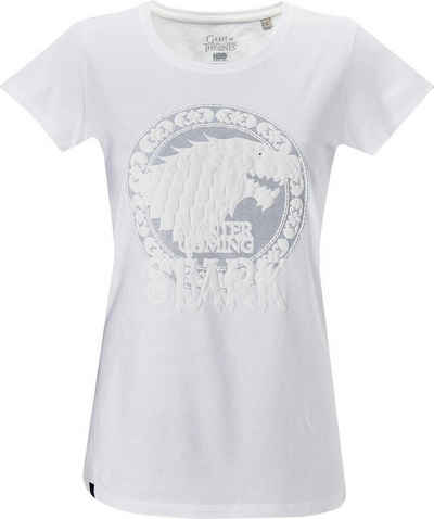 Gozoo T-Shirt (1-tlg) Game of Thrones Damen weiss Baumwolle Freizeit TShirt Shirt