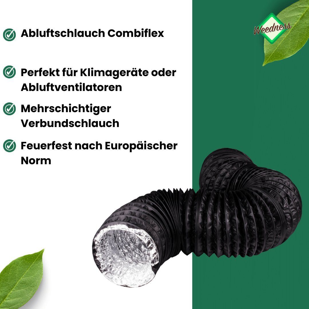 Klimageräte Flexrohr Combiflex Dunstabzugshaube Weedness Abluftschlauch Trockner