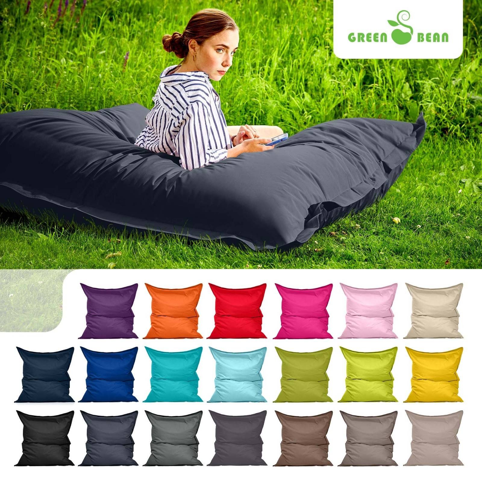 Green Bean Sitzsack Square Outdoor, 140x180cm Kinder & Erwachsene Bean Bag günstig online kaufen