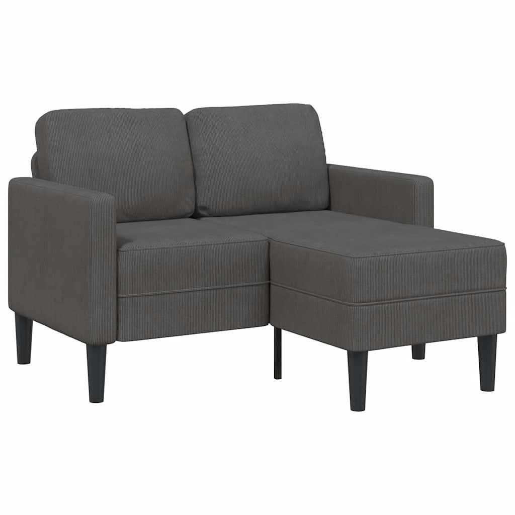 vidaXL Sofa 2-Sitzer-Sofa mit Chaiselongue L-Form günstig online kaufen