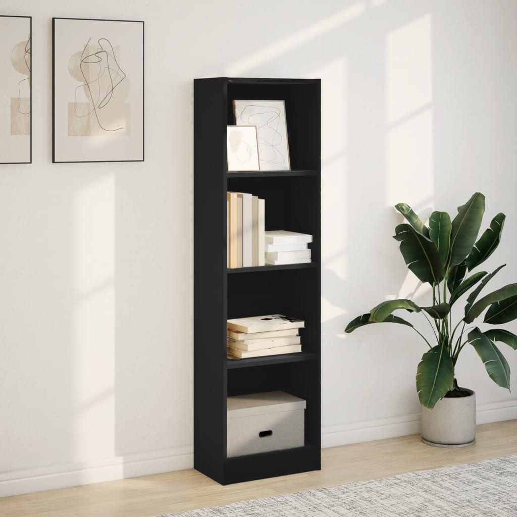 vidaXL Bücherregal Bücherregal Schwarz 40x24x143 cm günstig online kaufen