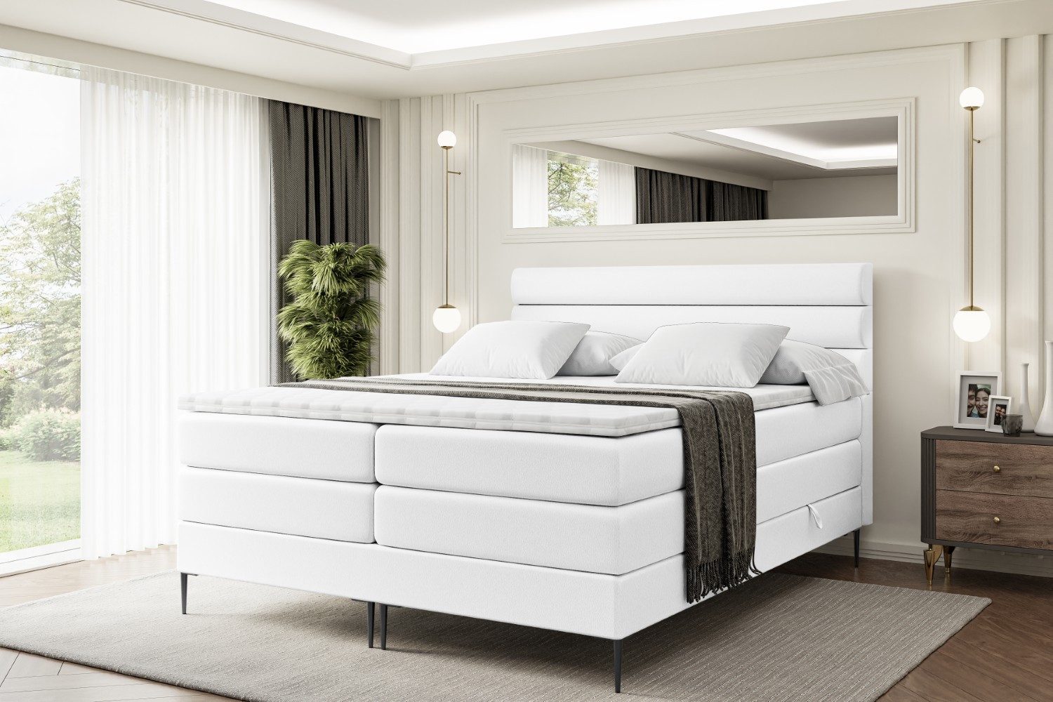 ALTDECOR Boxspringbett CELESTIA-F KING (Multipocket-Matratze H4, günstig online kaufen