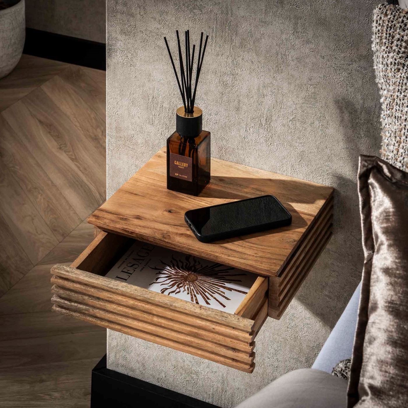 LEVEN Lifestyle Nachttisch STURO XS hängend 2´er Set 30 x 25 cm (2er-Set), günstig online kaufen