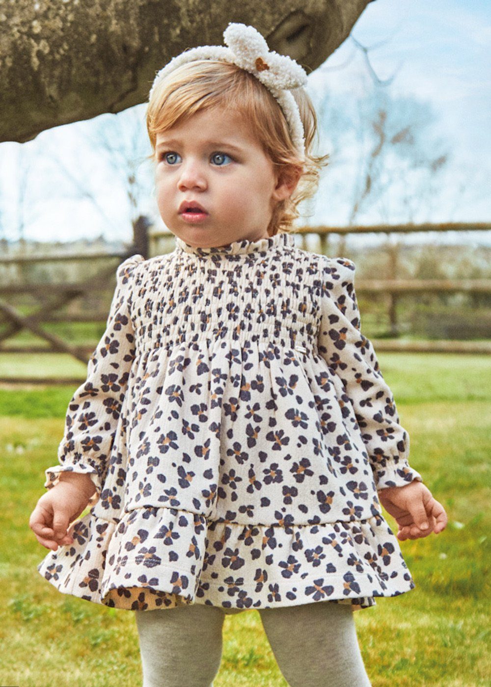 Mayoral A-Linien-Kleid Kleid gemustert Smokstick Baby (298156)