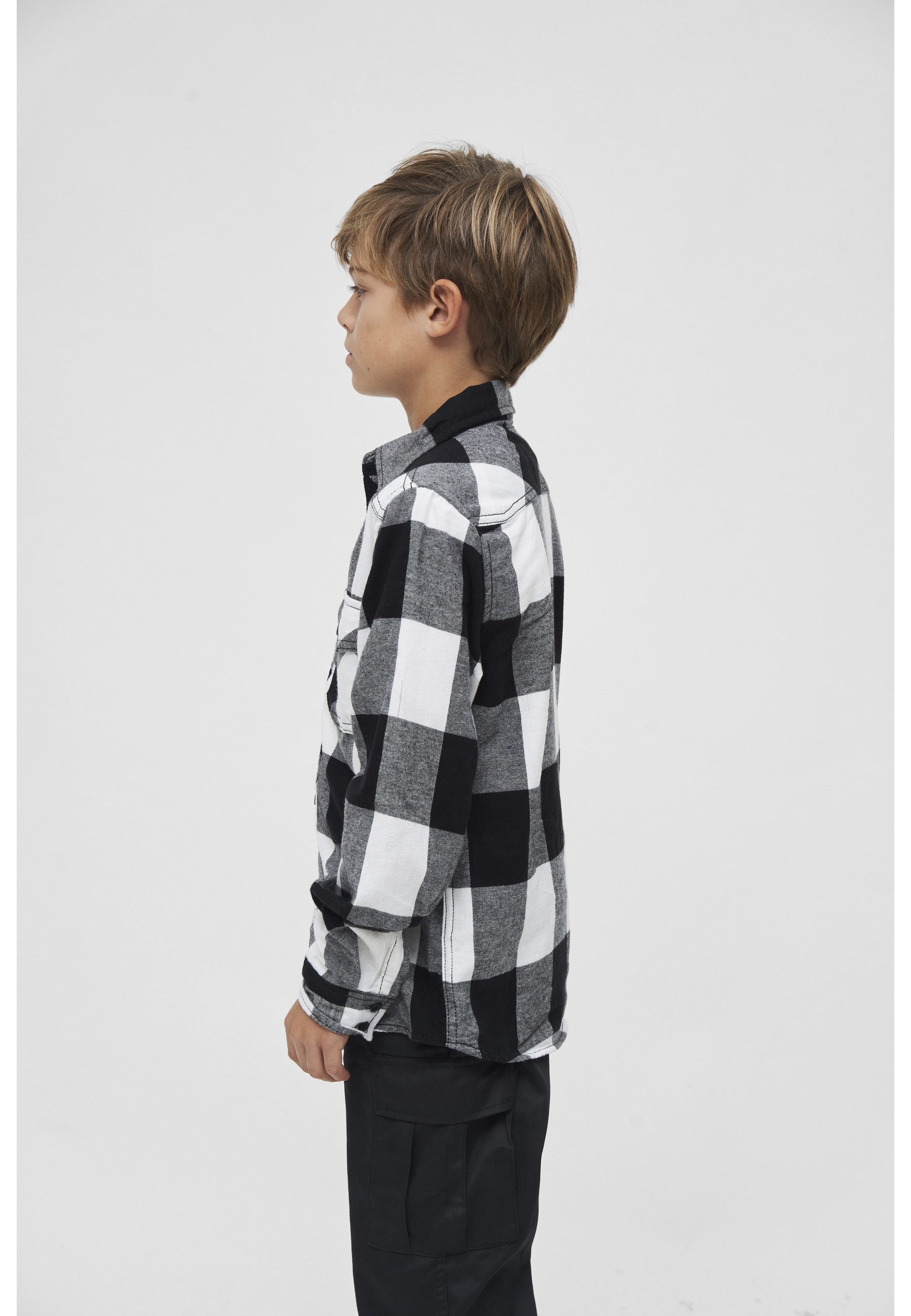 Brandit Langarmhemd Brandit Unisex Checkshirt Kids (1-tlg)