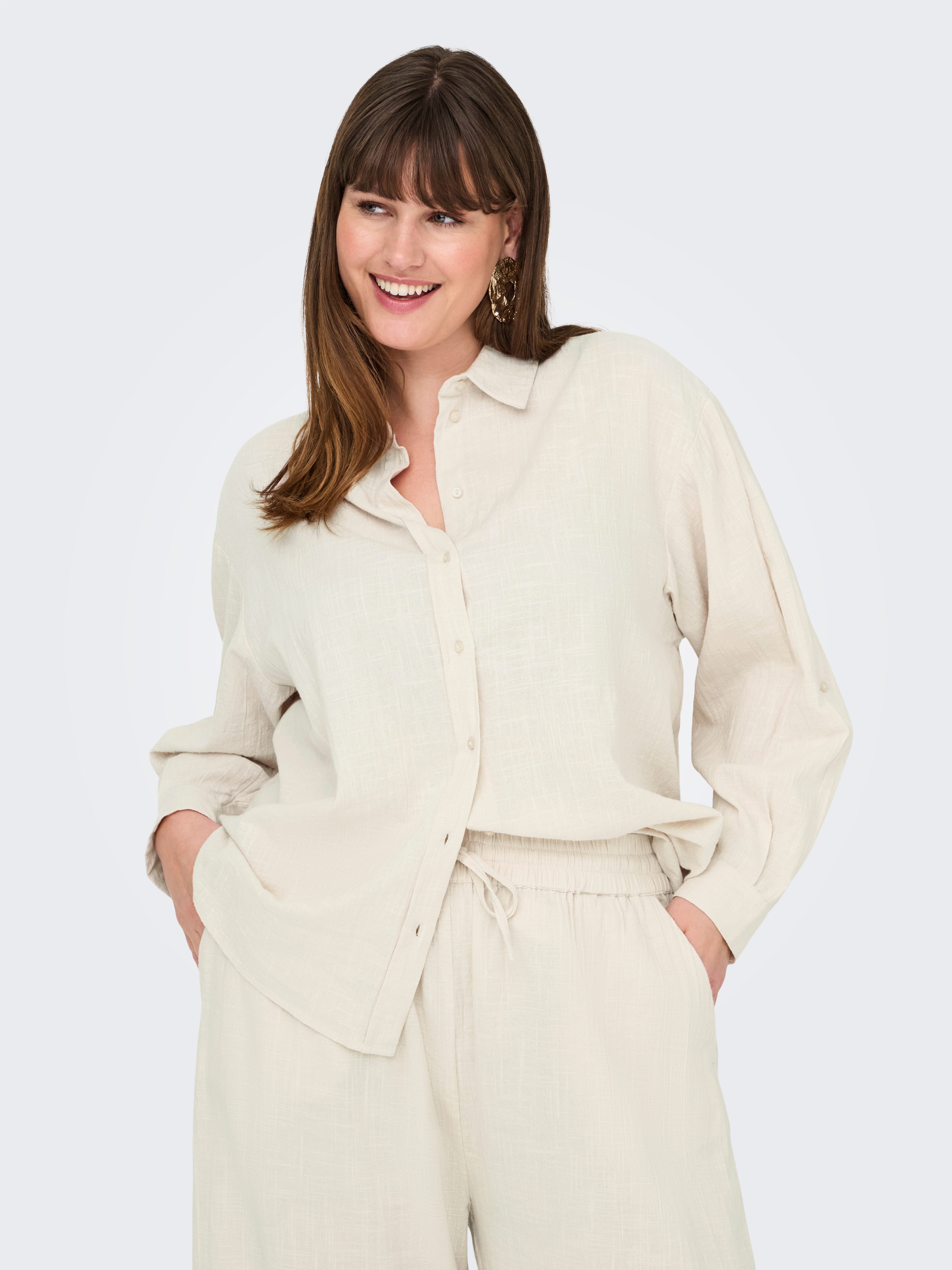 Langarmbluse CARTIZANA COTTON L/S SHIRT WVN NOOS