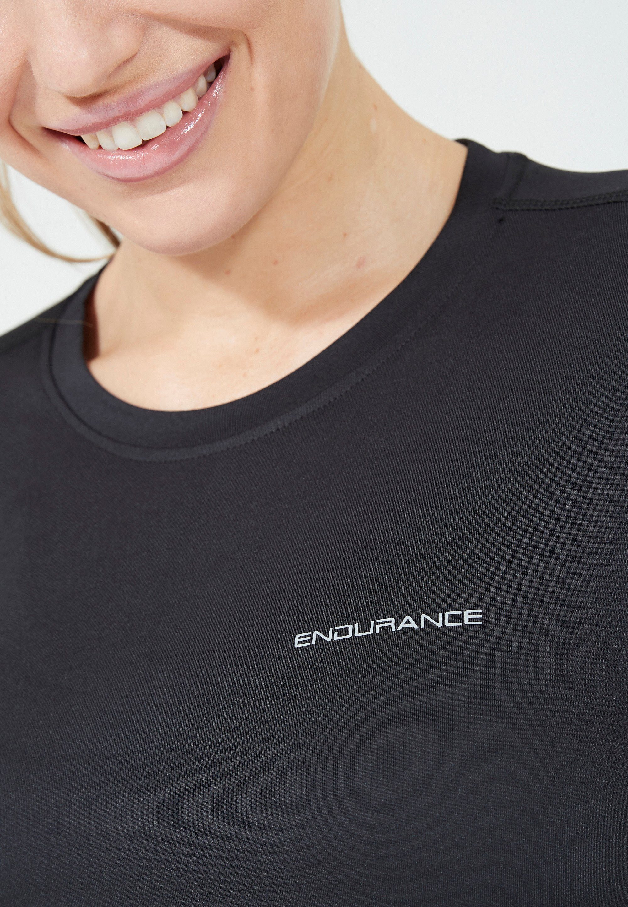 (1-tlg) Yonan QUICK ENDURANCE Langarmshirt mit schwarz DRY-Technologie innovativer