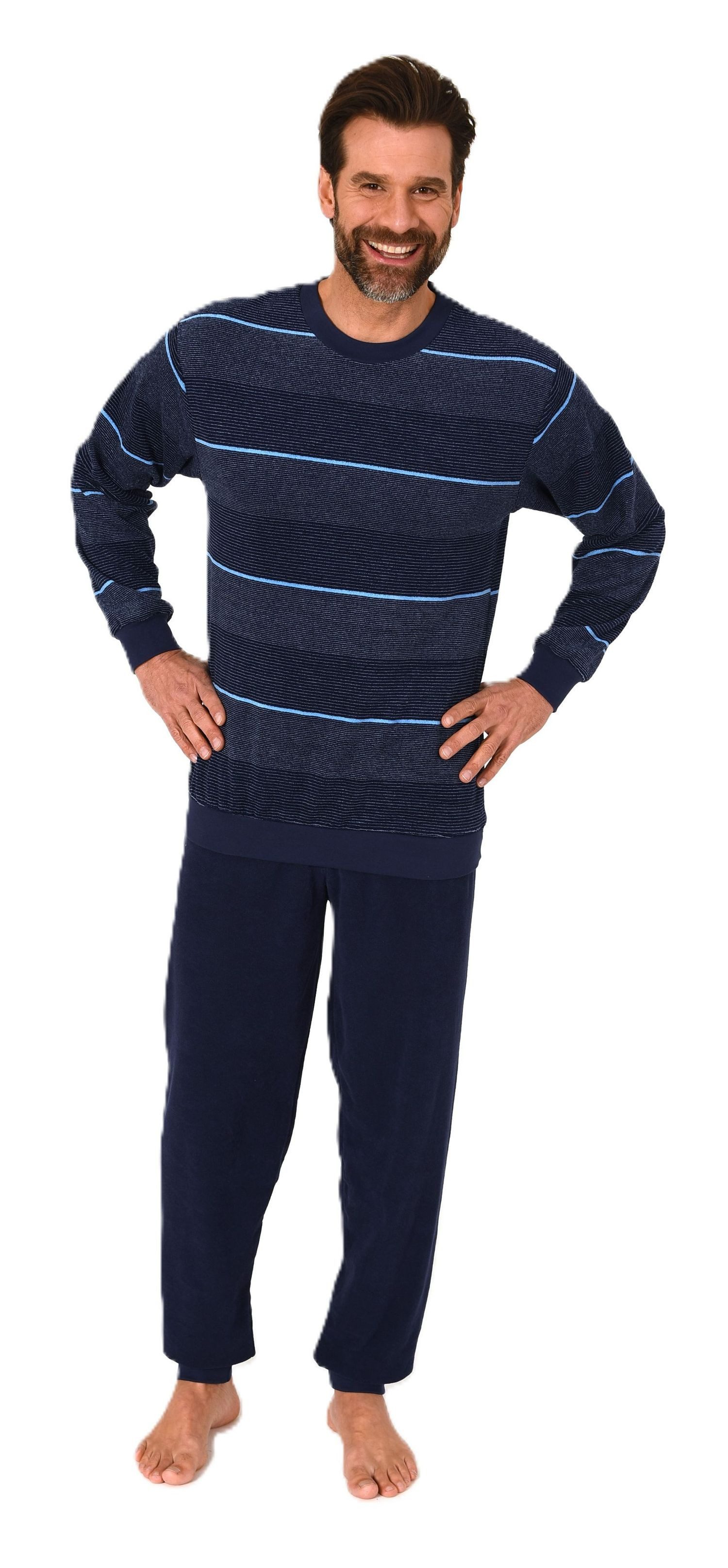 Normann Pyjama Normann Herren Frottee Schlafanzug günstig online kaufen