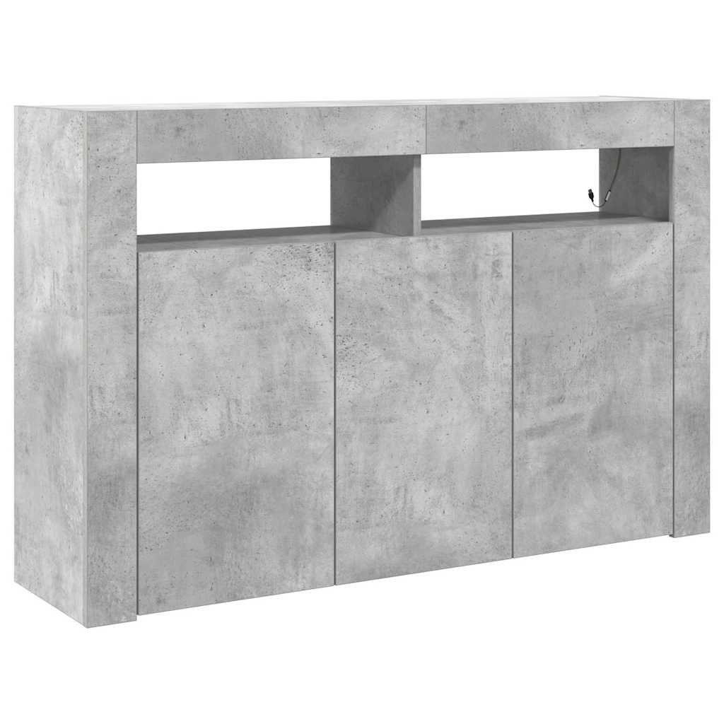 vidaXL Sideboard Sideboard Betongrau 116 x 30 x 75 cm Holzwerkstoff (1 St)