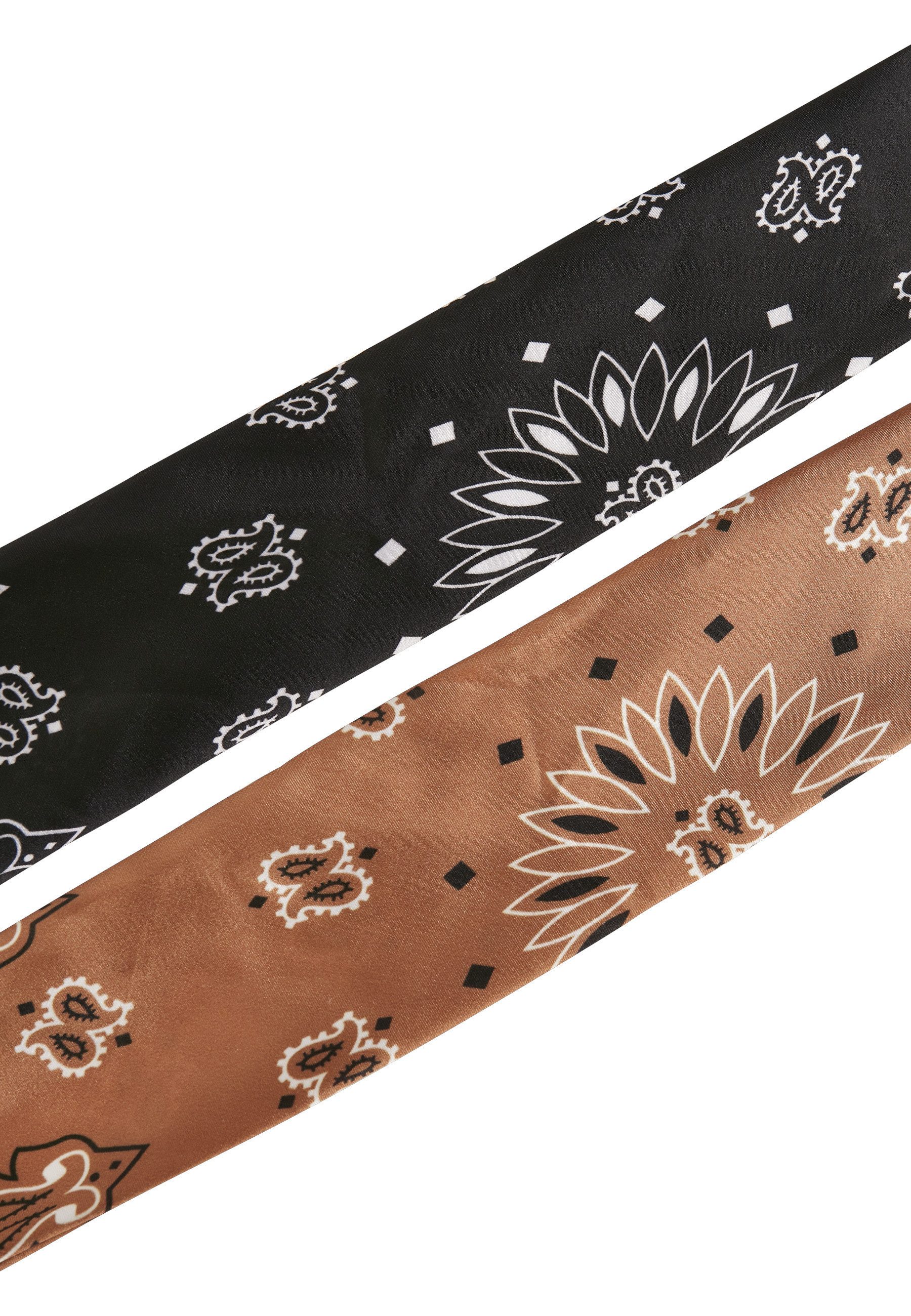 URBAN CLASSICS Loop Urban Classics Unisex Satin Bandana 2-Pack, (1-St)