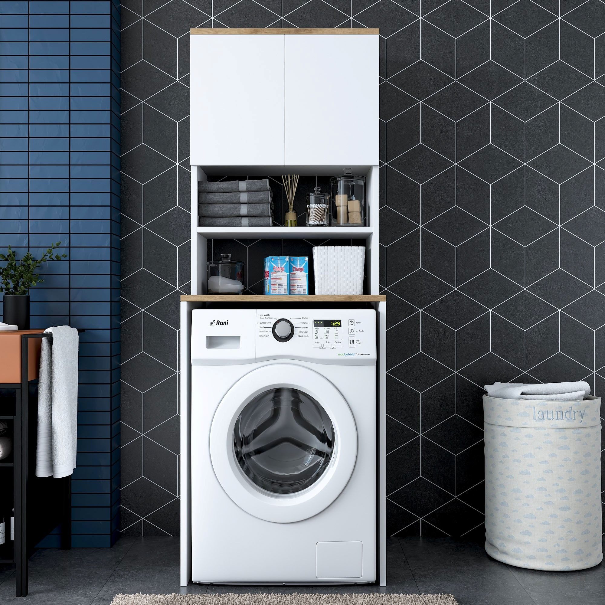 Skye Decor Waschmaschinenumbauschrank 100% MELAMINE COATED, 65 cm x 91,8 cm günstig online kaufen