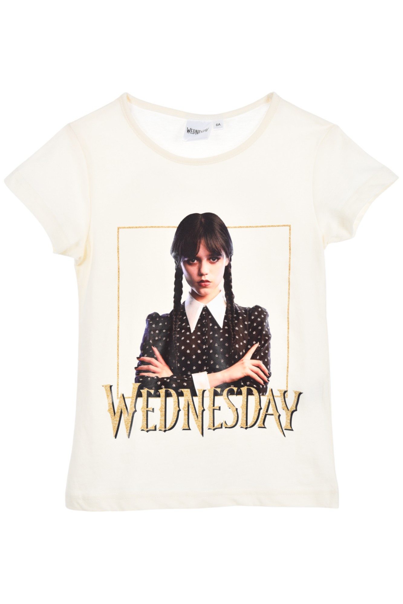 Wednesday T-Shirt Mädchen Jersey Kurzarmshirt aus Baumwolle Gr. 116 - 152 cm