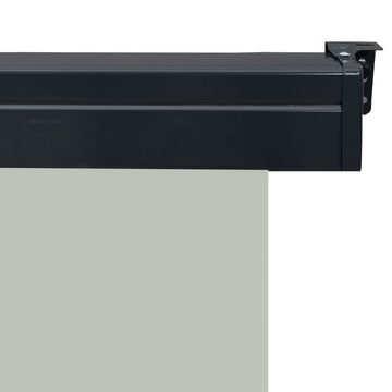 furnicato Markise Balkon-Seitenmarkise 170 × 250 cm Grau