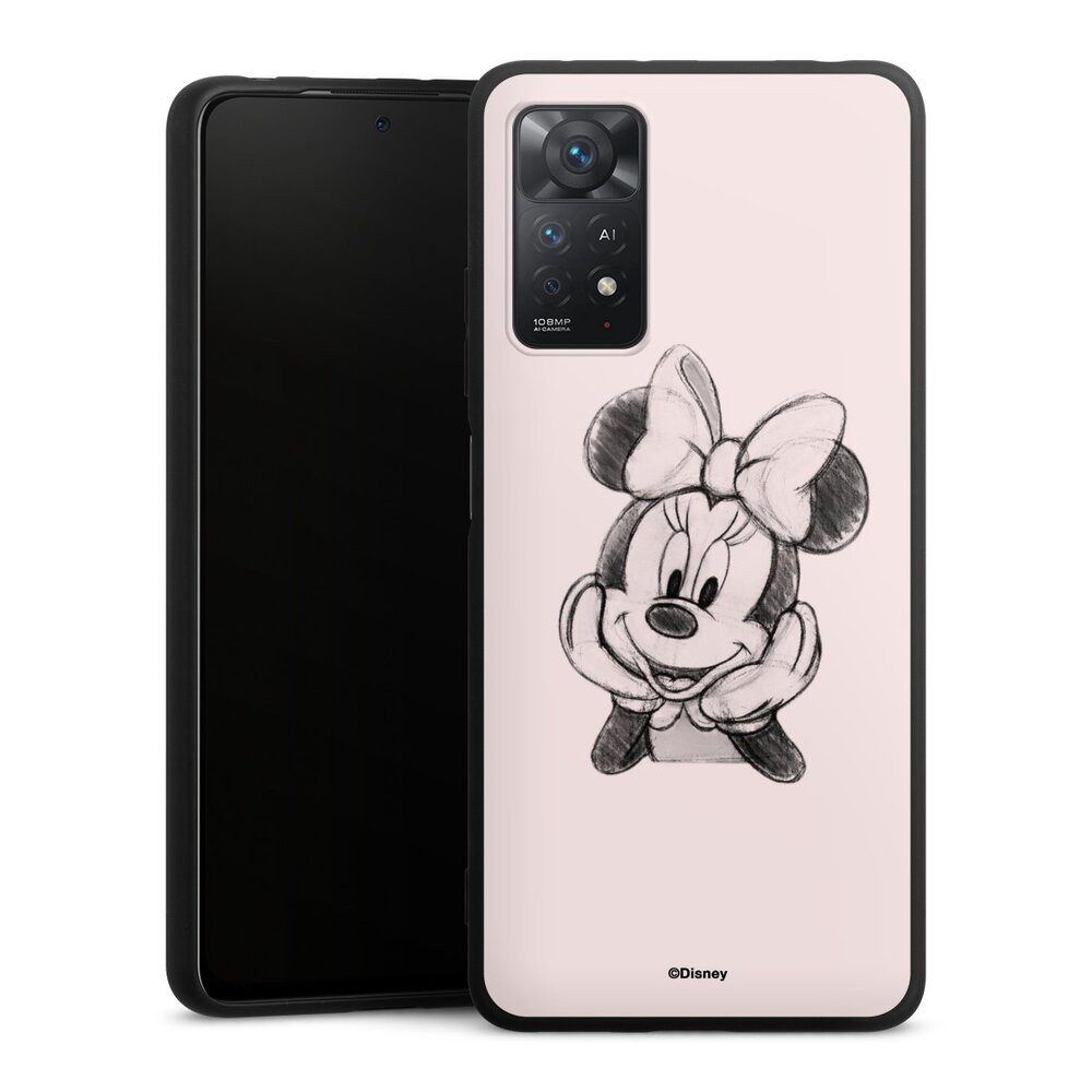 DeinDesign Handyhülle Minnie Mouse Offizielles Lizenzprodukt Disney Minnie Posing Sitting, Xiaomi Redmi Note 11 Pro 5G Silikon Hülle Premium Case
