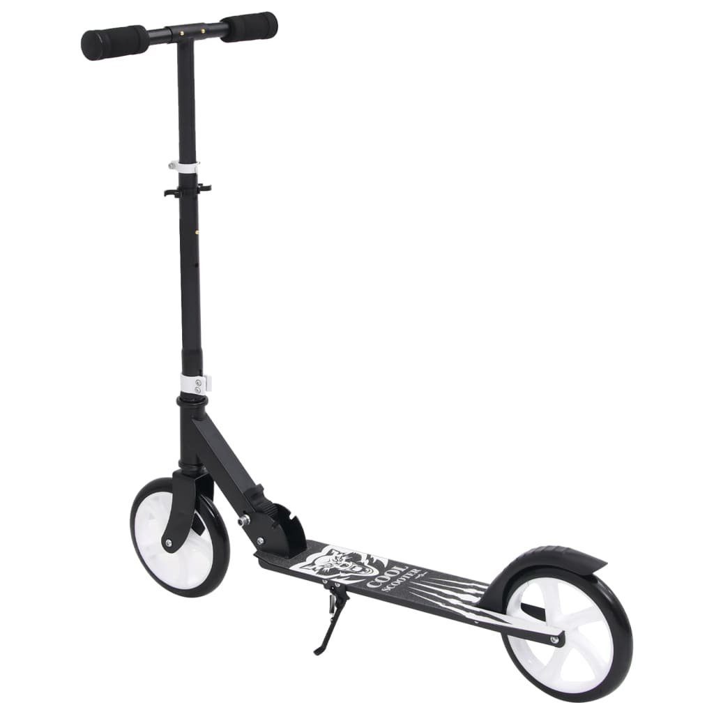 Lenker Scooter 2-Rad-Kinderroller mit vidaXL Schwarz Verstellbarem vidaXL