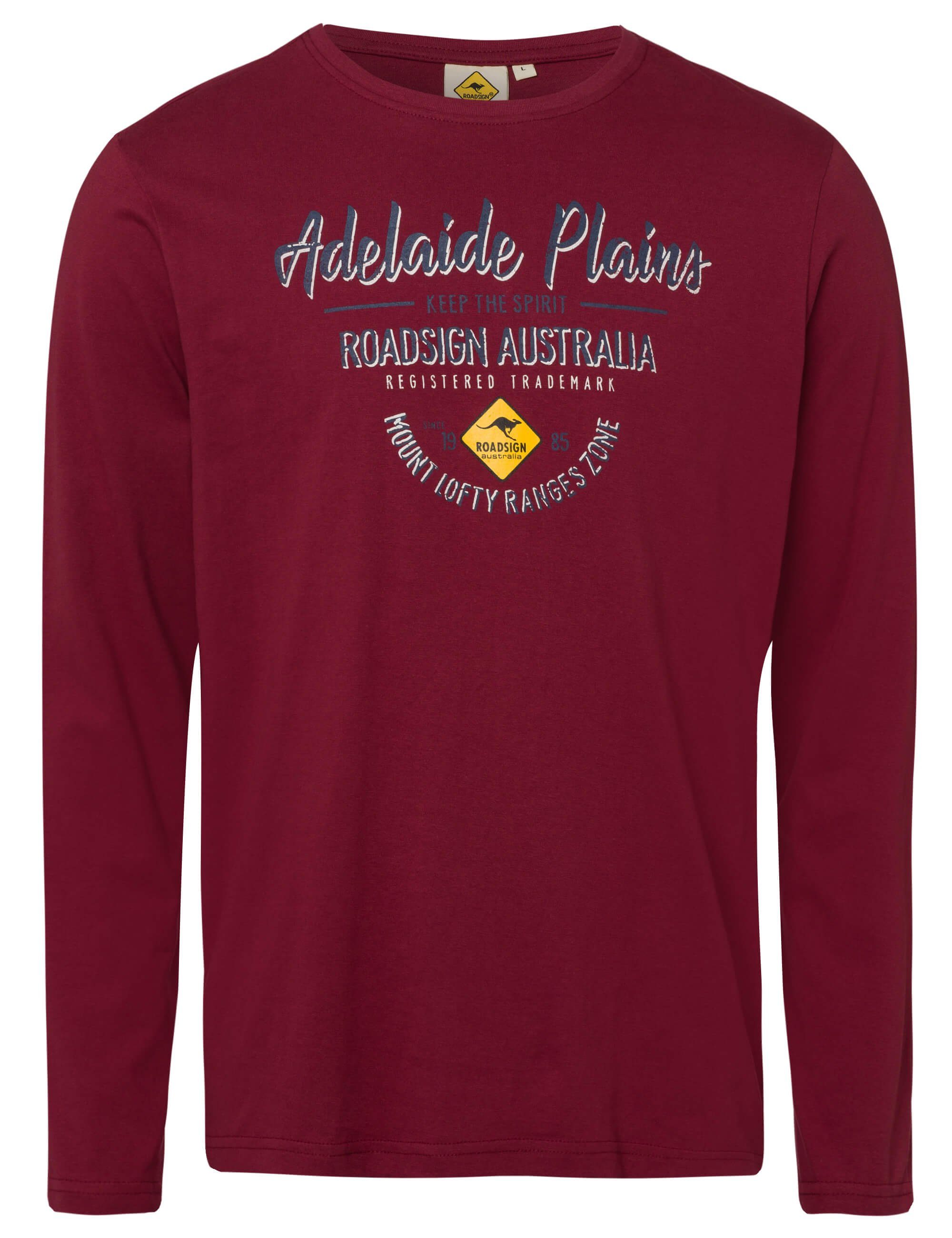 ROADSIGN australia Langarmshirt Adelaide Plains (1, 1-tlg., 1) mit Marken-Print