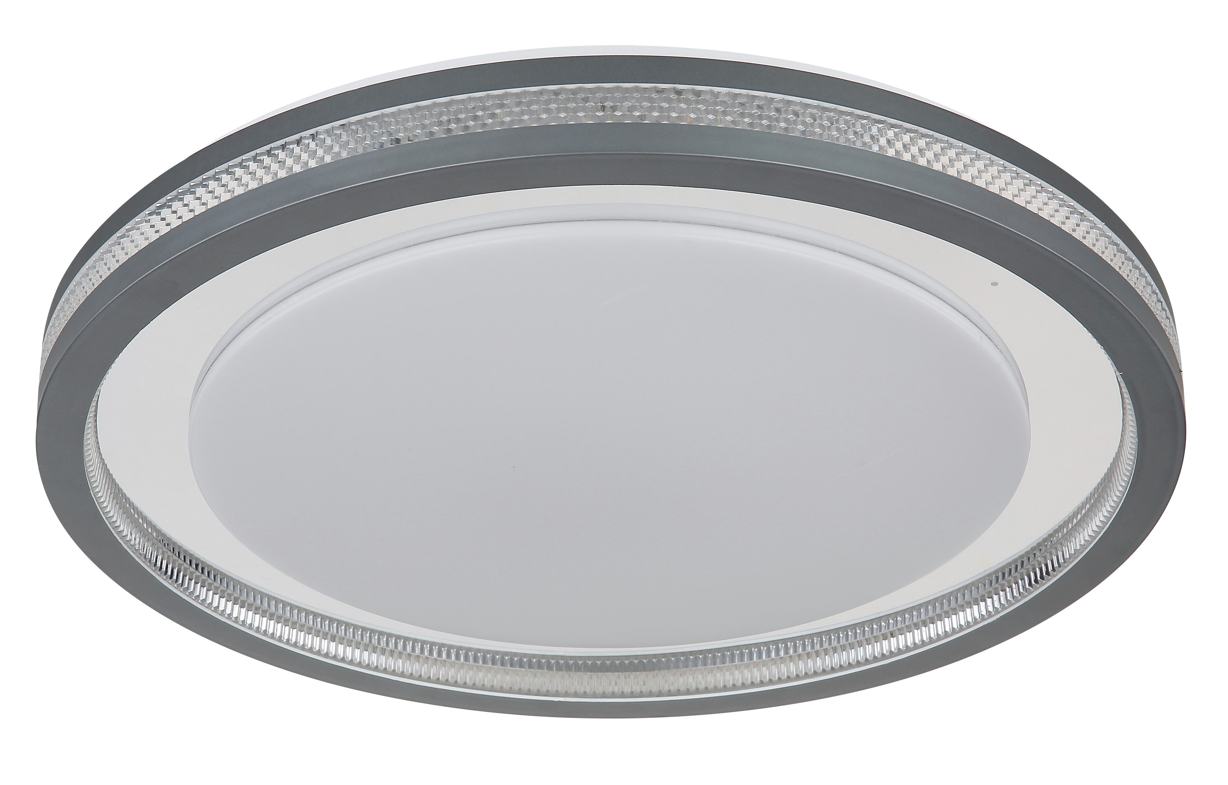 GLOBO LIGHTING LED Deckenleuchte TERPSA, Dimmfunktion, Fernbedienung, Infrarot inkl., Memoryfunktion, Nachtlichtfunktion, Timerfunktion, mehrere Helligkeitsstufen, LED fest integriert, Deckenlampe/rund/Wohnzimmer/Schlafzimmer/elegant