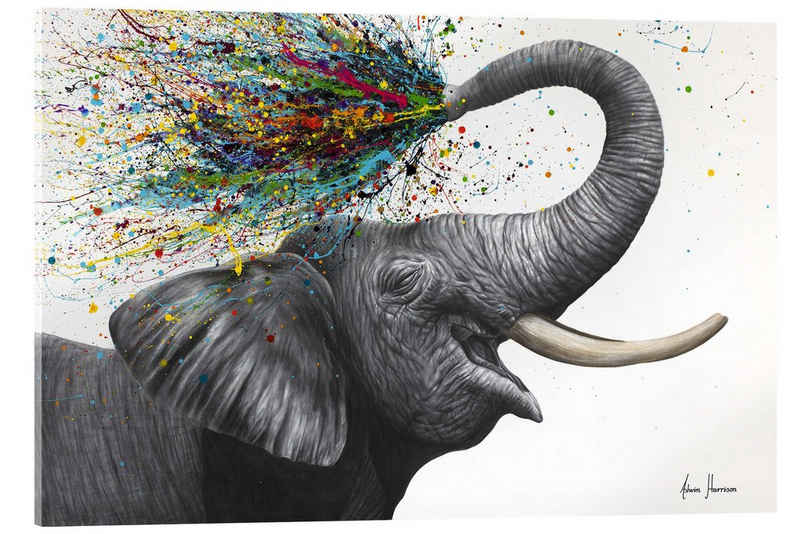 Posterlounge Acrylglasbild Ashvin Harrison, Ein elefantastischer Tag, Kinderzimmer Modern Illustration