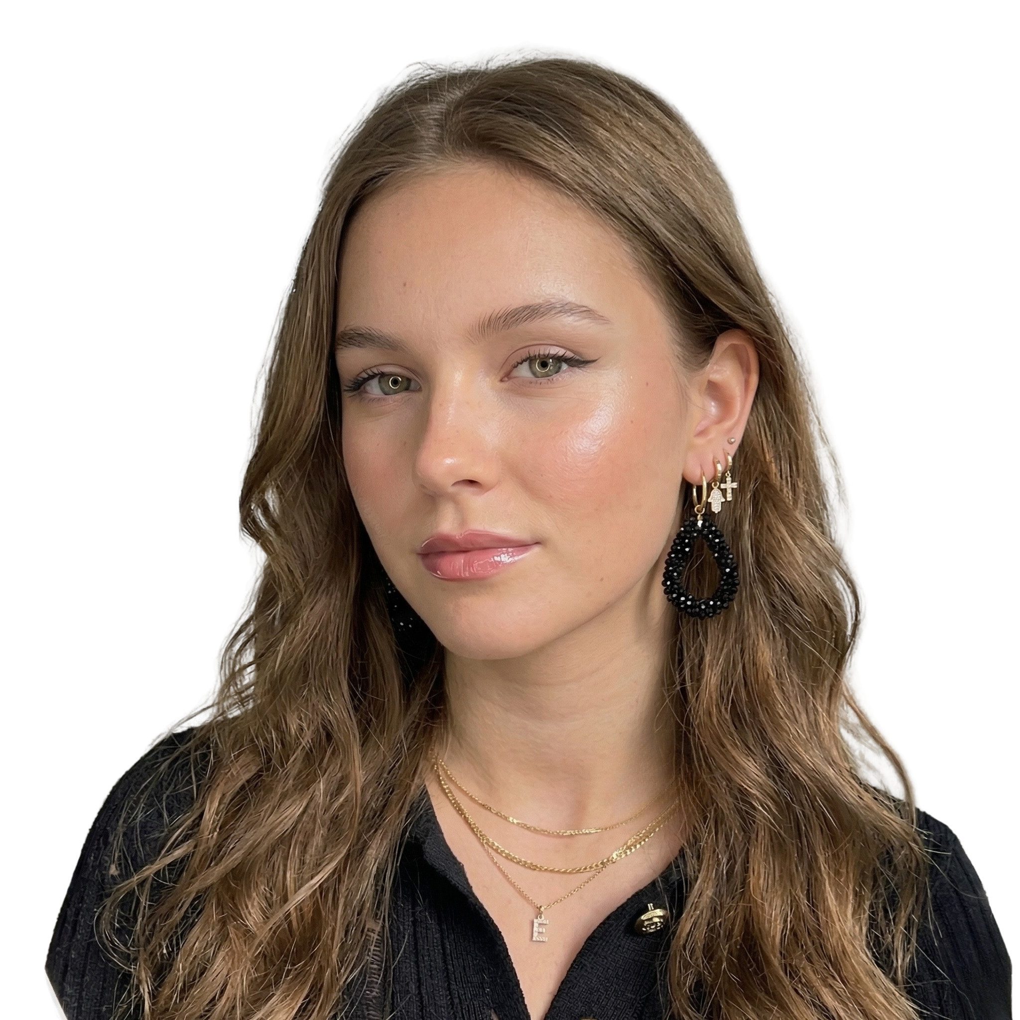 NEXORA Perlenohrringe Perlenohrringe Damen Boho Statement Tropfen Ohrringe (Paar, Paar), Perlenoptik, Tropfenform, goldfarbene Ohrhaken, leicht, elegant