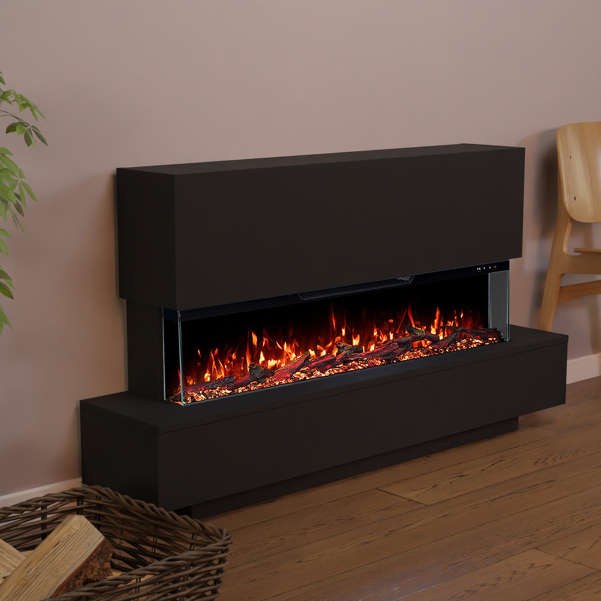 GLOW FIRE Elektrokamin Cobalt, Standkamin mit 3D Feuer und Heizung (Thermos günstig online kaufen