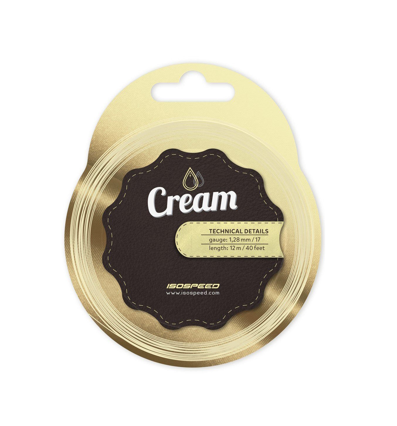Isospeed Tennissaite IsoSpeed Tennissaite Cream (Haltbarkeit+Kontrolle) 12m Set, Saitendicke: 1.28