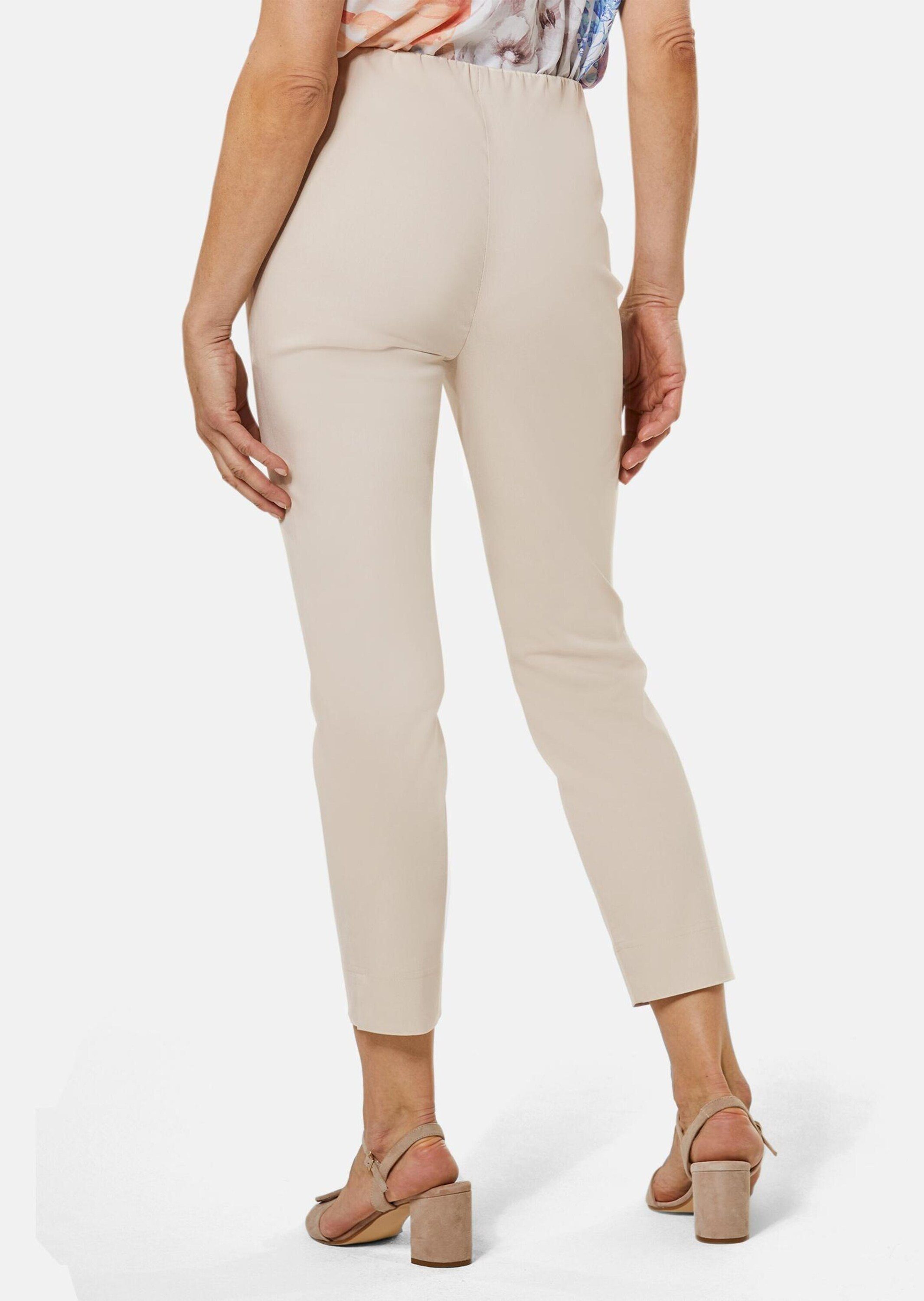 GOLDNER 7/8-Caprijeans Kurzgröße: Komfortable 7/8-Slim Fit Hose mit Schlupfbund und Stretchanteil