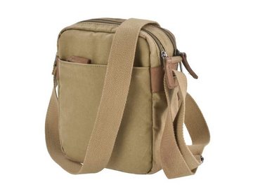 Greenburry Umhängetasche Aviator, Schultertasche 20x22cm, Messengerbag, Herrentasche mit Lederbesatz