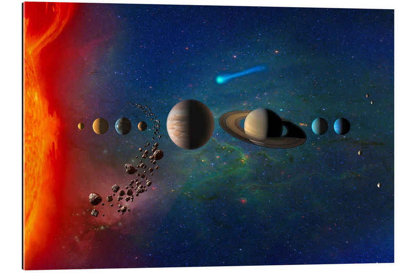 Posterlounge XXL-Wandbild NASA, Sonnensystem, Illustration