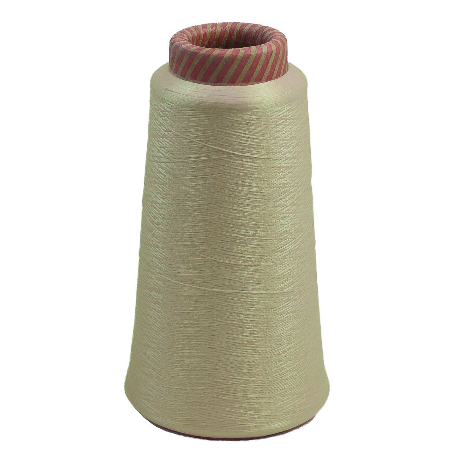 maDDma 5000m elastisches Garn für Overlockmaschinen Overlockgarn, 5000 m, beige