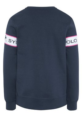 Polo Sylt Sweatshirt mit eingearbeitetem Logo-Kontraststreifen