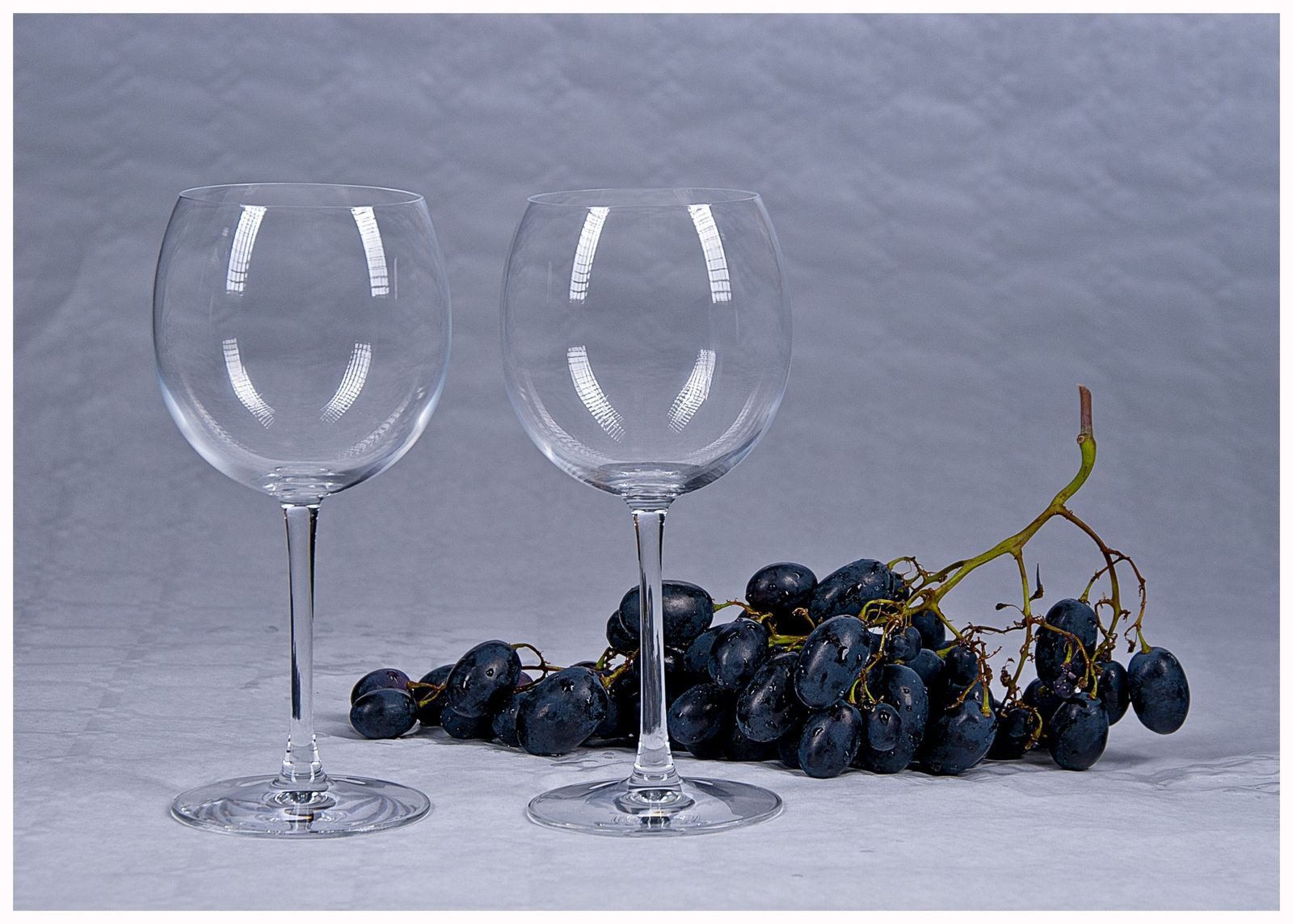 BURI Glas Cristal d'Arques 2er-Set Weingläser Weißweinglas Rotweinglas Weinglas, Glas
