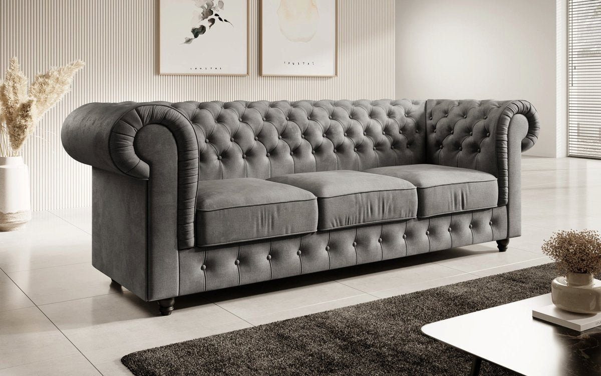 Luxusbetten24 Sofa Grau