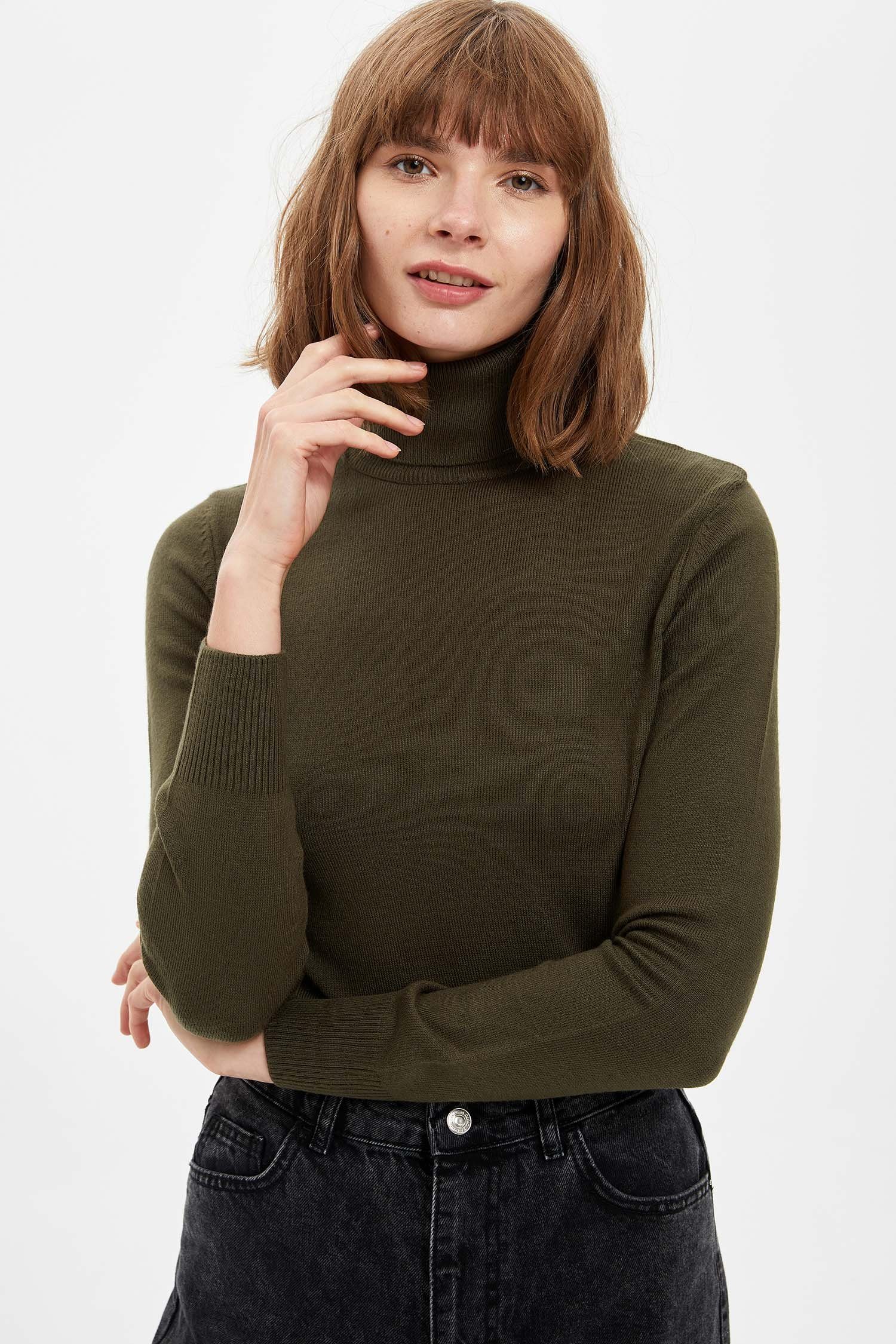 DeFacto Rollkragenpullover »Damen Pullover Damen Regular Fit Langarm«  online kaufen | OTTO
