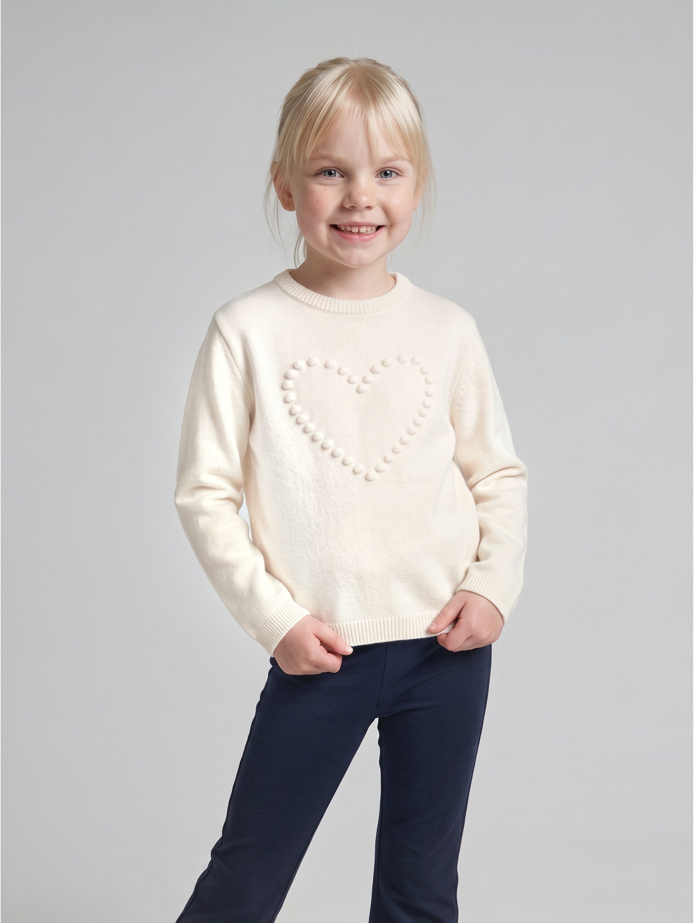 TOM TAILOR Jacquardpullover mit Herzmuster