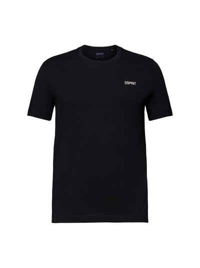 Esprit T-Shirt Logo-T-Shirt aus Baumwolljersey (1-tlg)