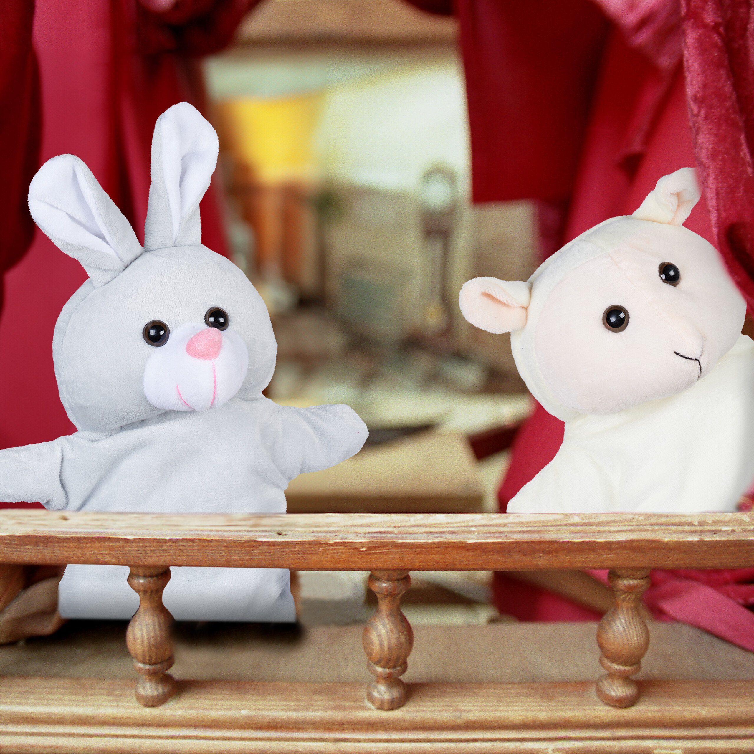 relaxdays Handpuppe für Kinder 4er Set günstig online kaufen