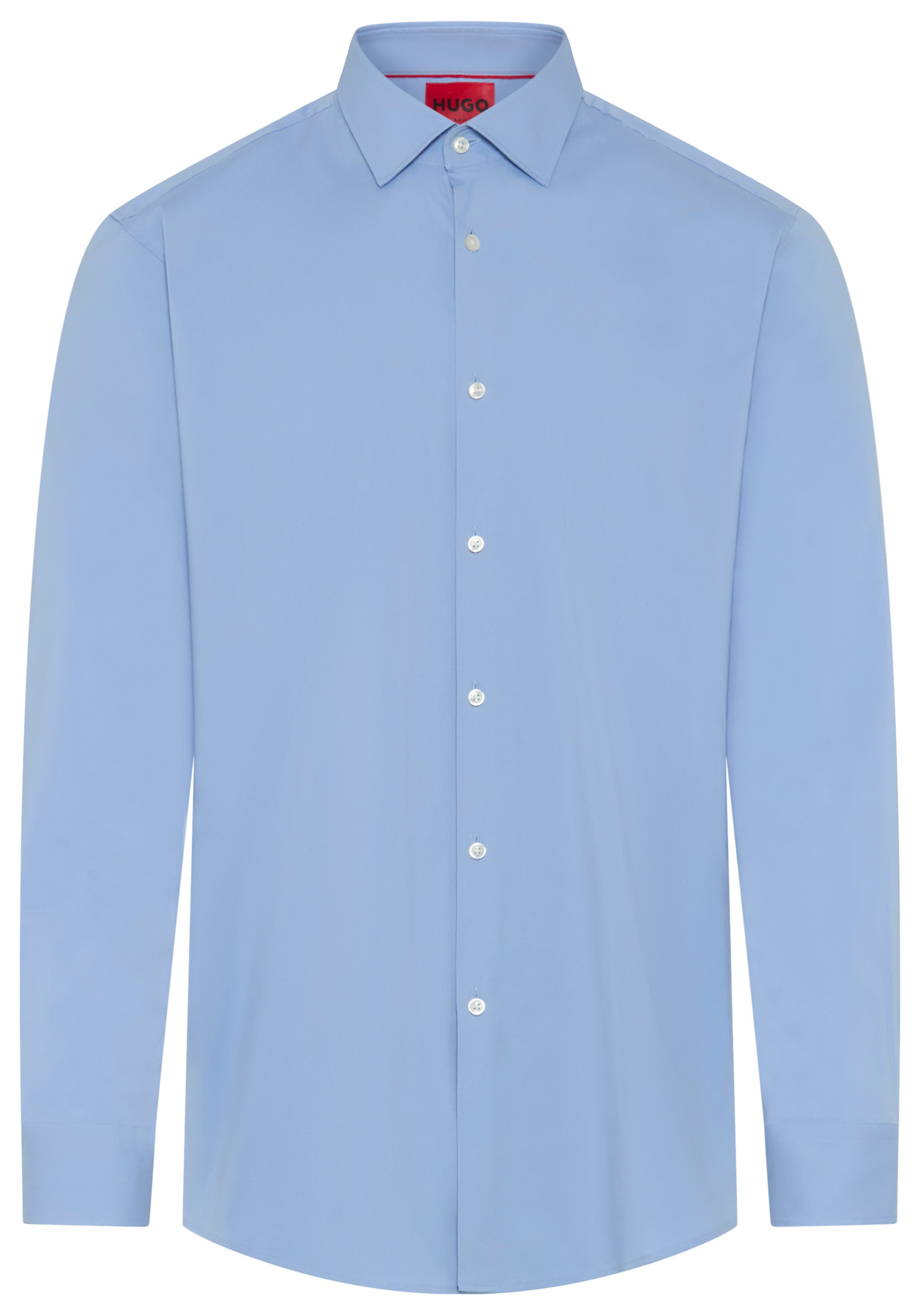 HUGO Businesshemd Kenno Kentkragen, Slim Fit, Baumwoll-Mix