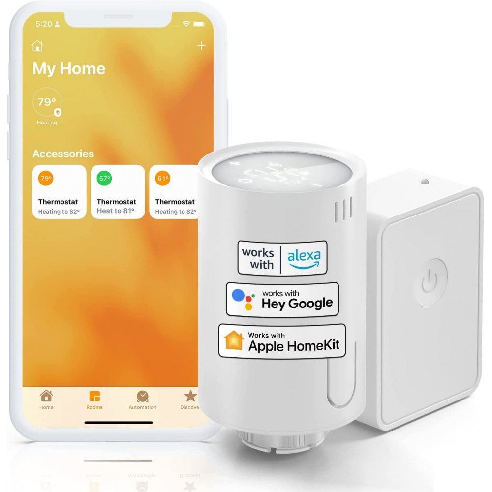 Heizkörperthermostat Smart - Starter Kit - Heizkörperthermostat - kabellos - weiß
