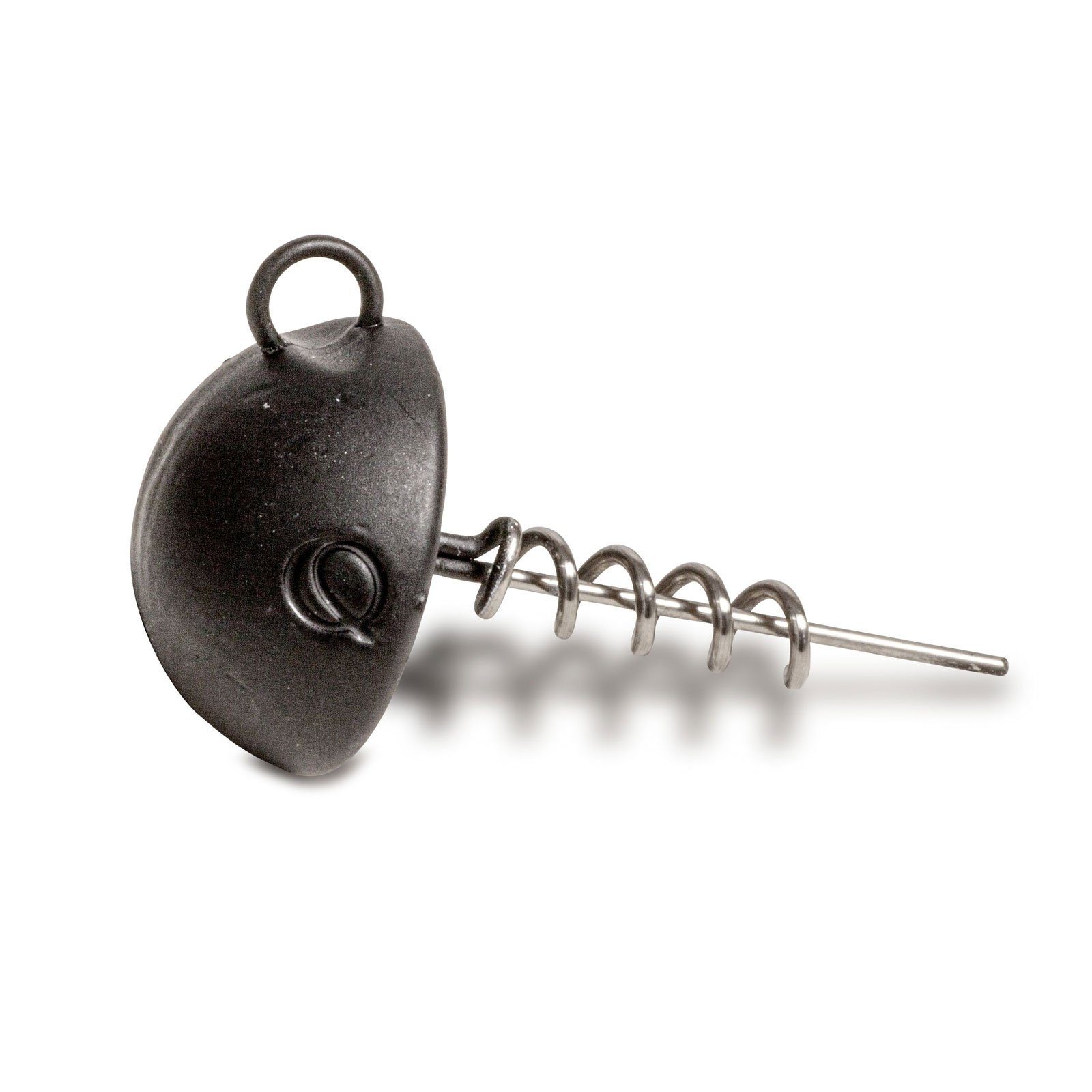 Quantum Kunstköder, Quantum Q-Screw-Jigs Rundkopf 25g matt schwarz Schraub-Jigkopf