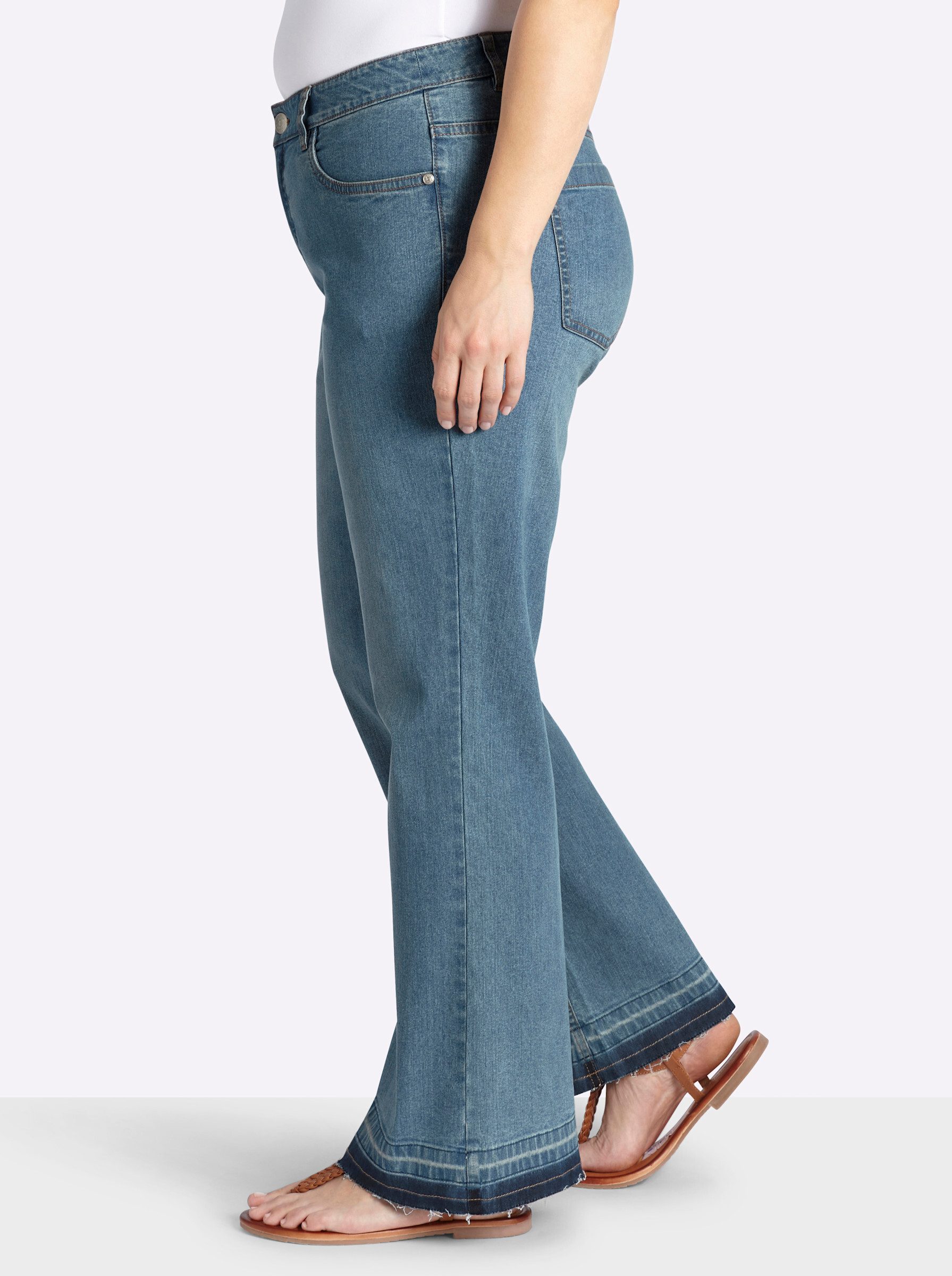 Sheego Bequeme Jeans Bootcut-Jeans normal