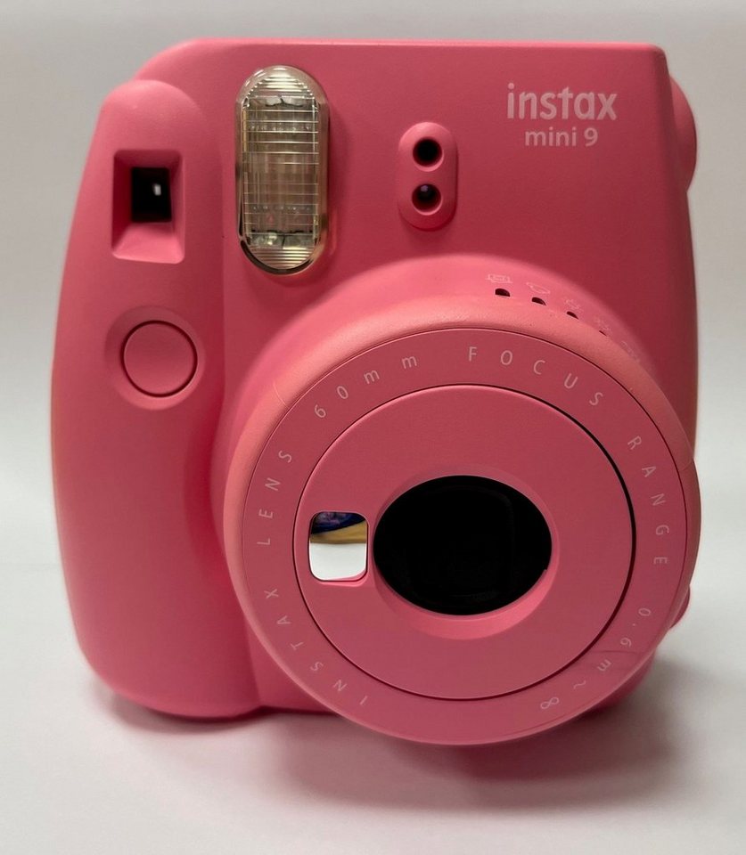 FUJIFILM Instax Mini 9 Flamingo-Pink inklusive Film mit 10 Aufnahmen  Sofortbildkamera