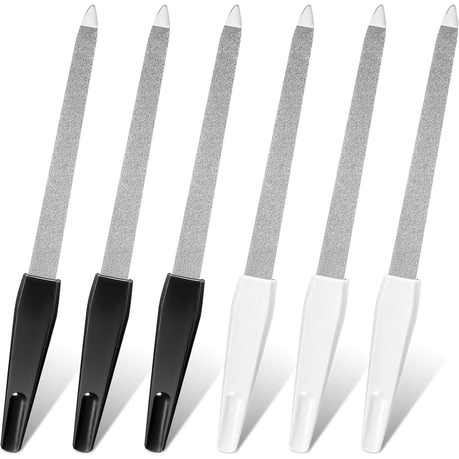 LuxusKollektion Saphir-Nagelfeile 6 Stück Nagelfeile Naturnägel Maniküre Pediküre Nail File