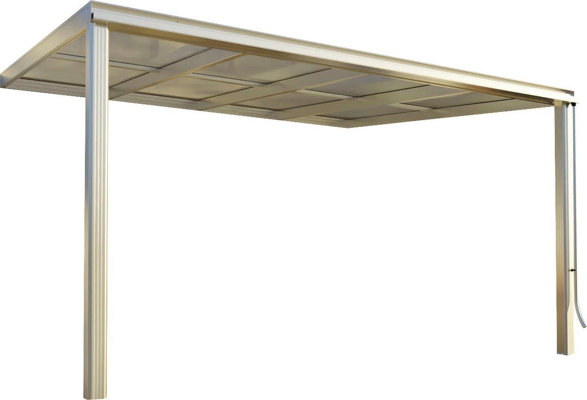 Beckmann Terrassendach Exklusiv Gr. 6, BxT: 407x321,7 cm, Bedachung Doppelstegplatten