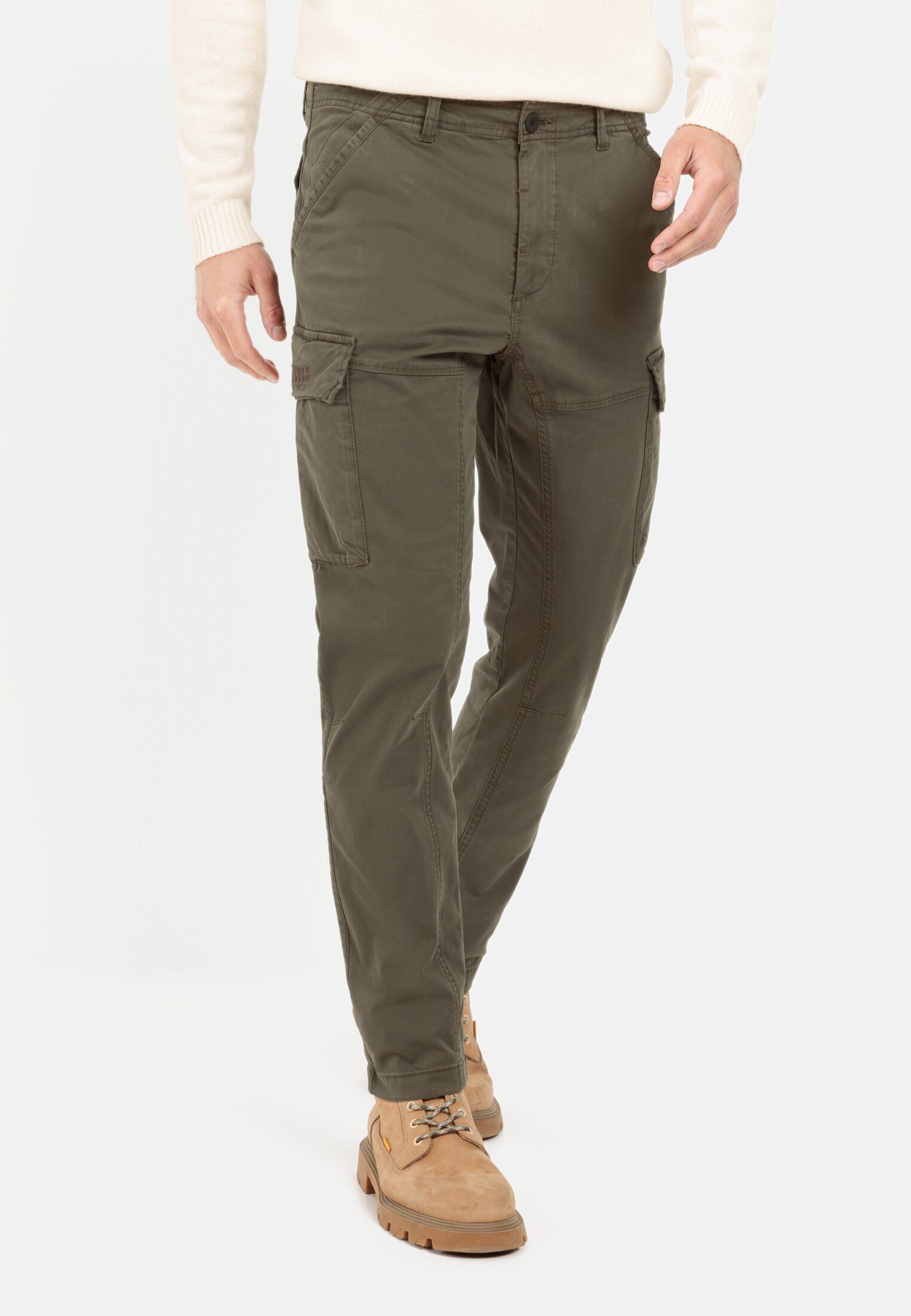 active Cargo camel Hose Cargohose Dunkelkhaki