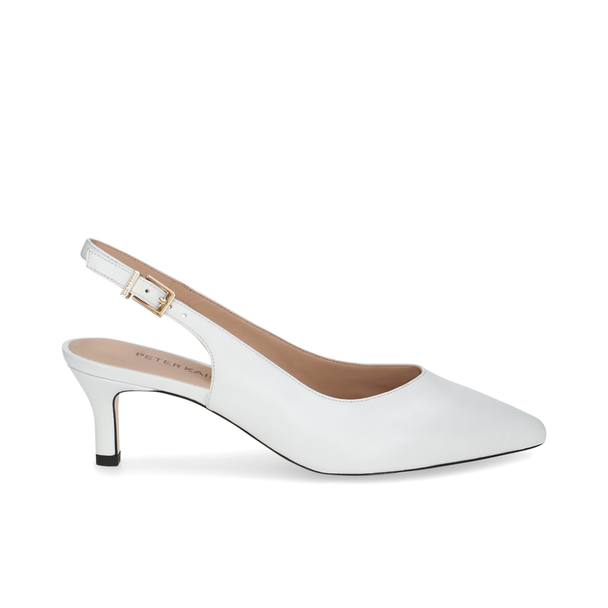 Peter Kaiser Peter Kaiser 79642 102, Peeptoes & Slingpumps, Weiß, Damen Peeptoepumps