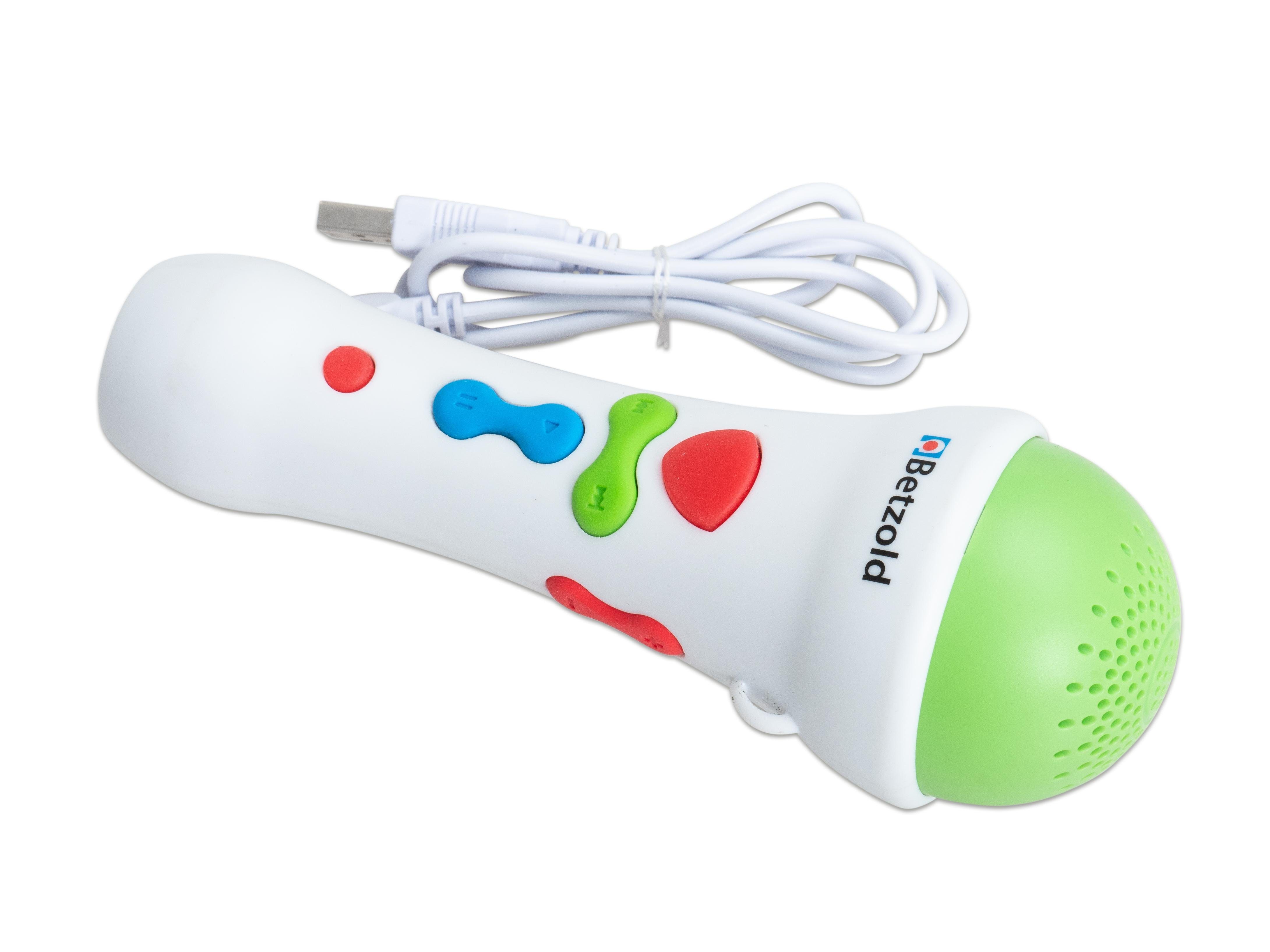 Betzold Mikrofon Kindermikrofon mit Aufnahmefunktion - Karaoke Musik-Spielzeug