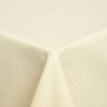 Homescapes Tischdecke Tischdecke aus 100% Baumwolle, 138 x 138 cm, crème (1-tlg)