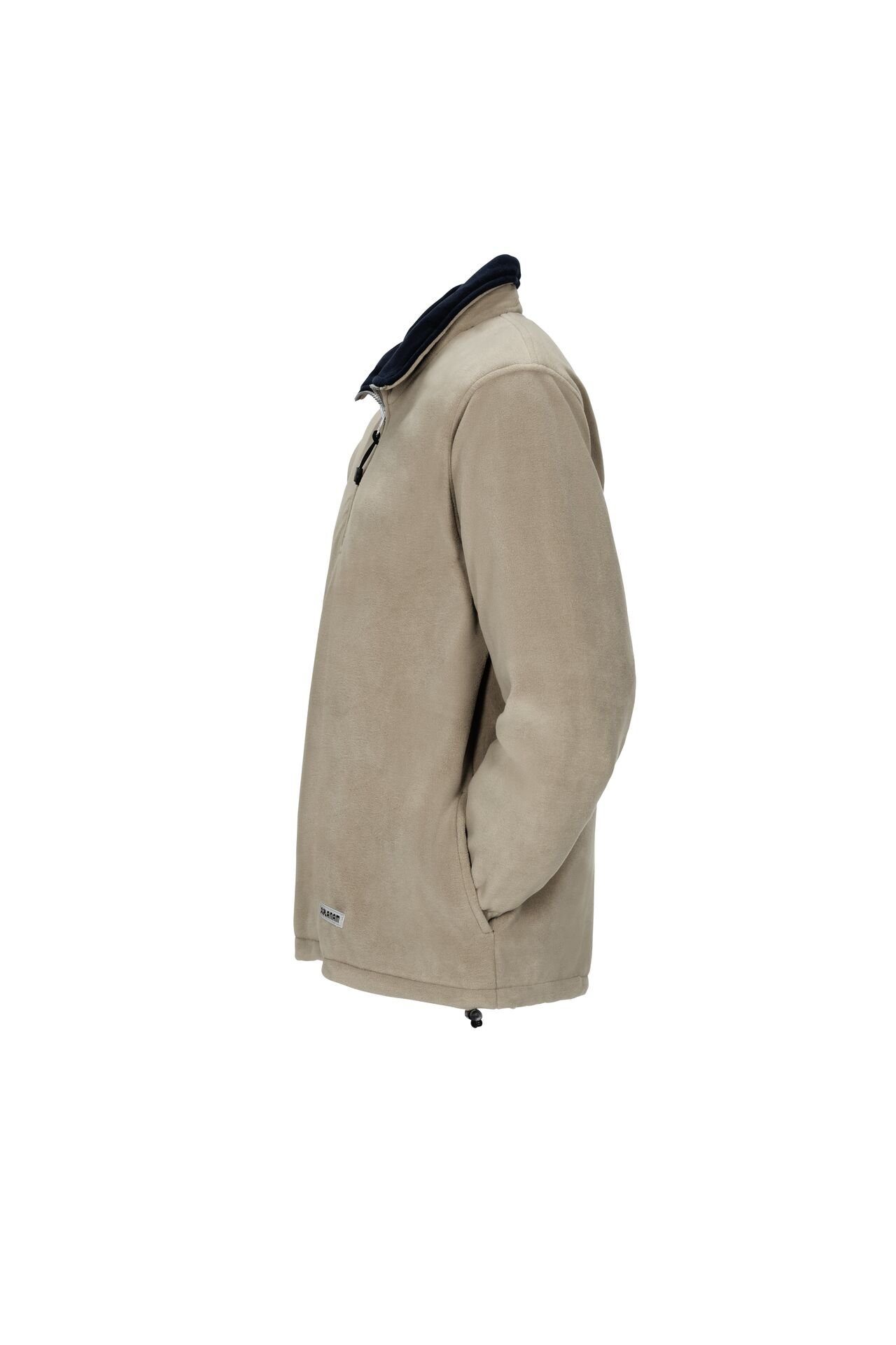 TRIZERATOP Arbeitsjacke Relax Fleecetroyer Outdoor camel/marine Größe XXL