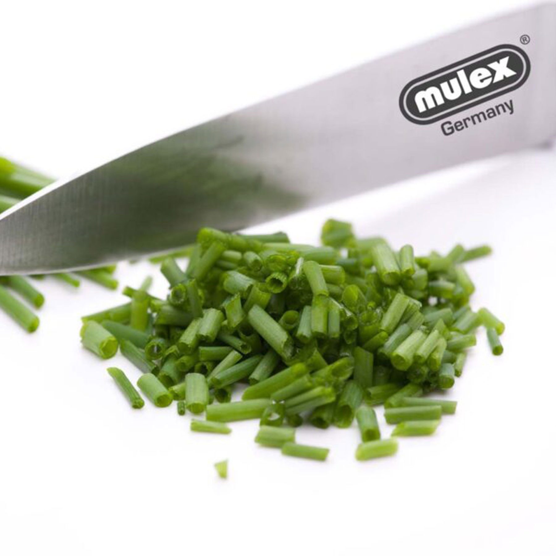 Mulex Kochmesser 20,5 cm - spitz zulaufend, Kochmesser, extra scharf, widerstandsfähig, langlebig, rostfrei