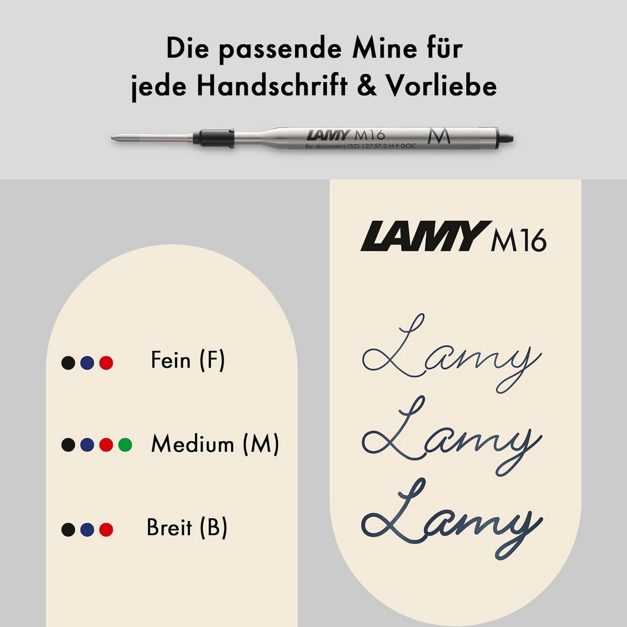 LAMY Kugelschreiber LAMY 2000 black Kugelschreiber Polycarbonat Gehäuse mit Großraummine M – Bild 4 von 5